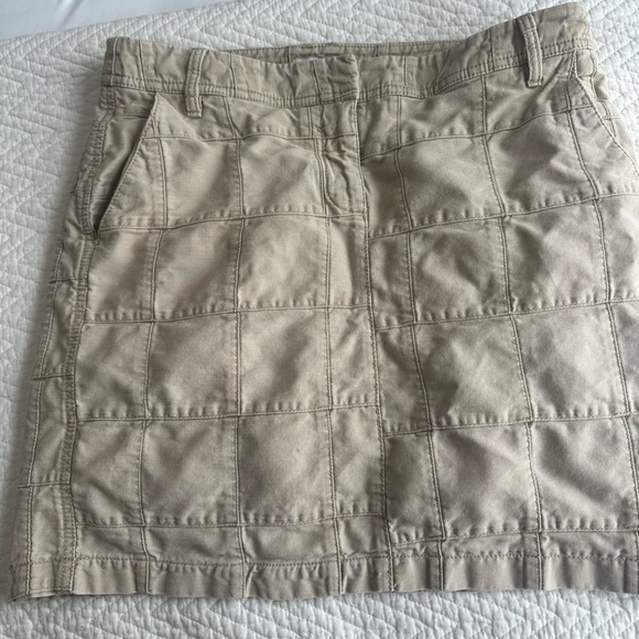 Ann Taylor Y2K patchwork pencil skirt khaki size 4 - Picture 3 of 10